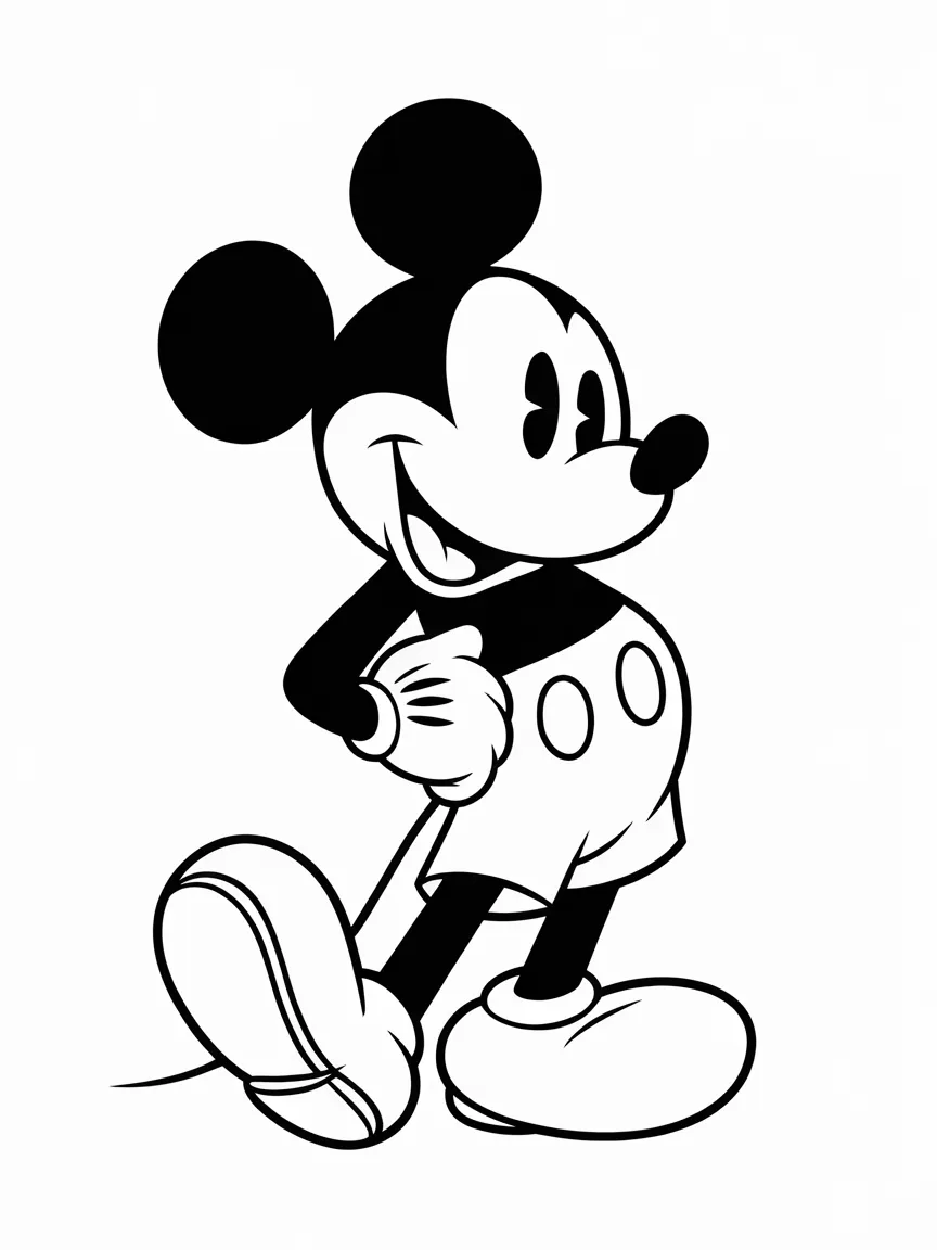 Mickey mouse coloring pages - 542 | ColoringPagesDesign