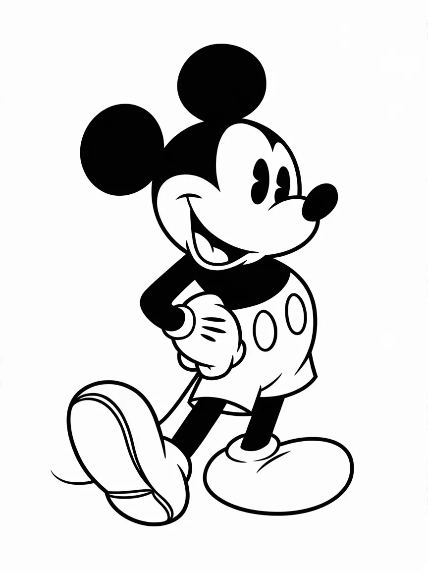 Mickey mouse coloring pages - 543 | ColoringPagesDesign