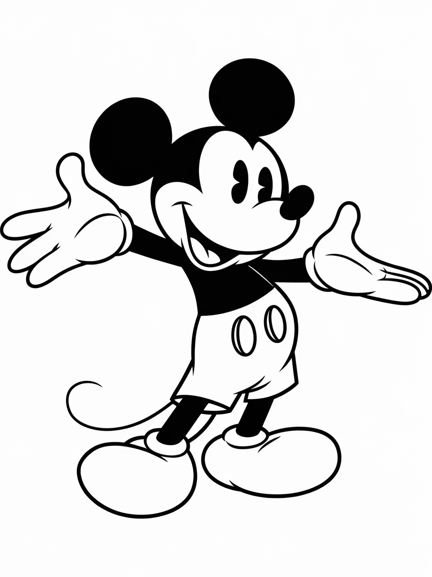 Mickey mouse coloring pages - 545 | ColoringPagesDesign