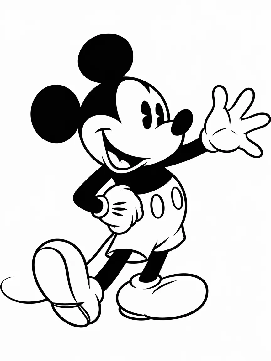 Mickey mouse coloring pages - 548 | ColoringPagesDesign