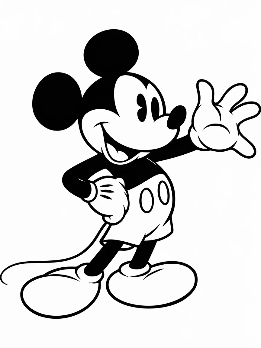 Mickey mouse coloring pages - 549 | ColoringPagesDesign