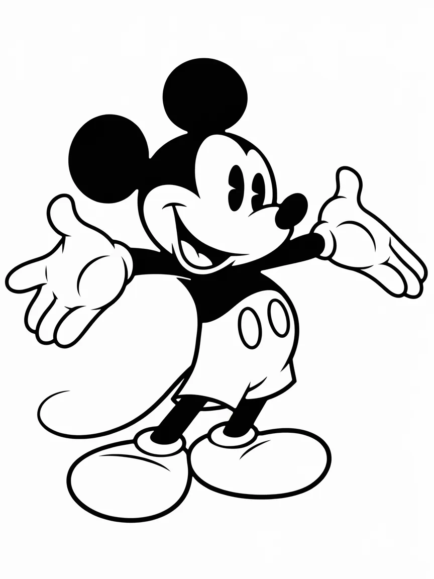 Mickey mouse coloring pages - 550 | ColoringPagesDesign