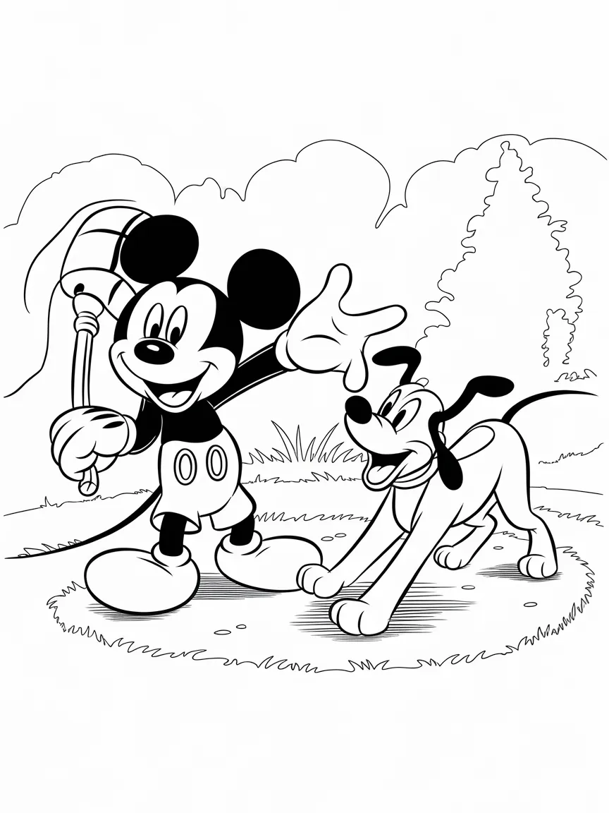 Mickey mouse coloring pages - 1527 | ColoringPagesDesign