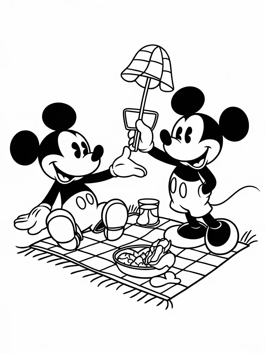 Mickey mouse coloring pages - 1528 | ColoringPagesDesign