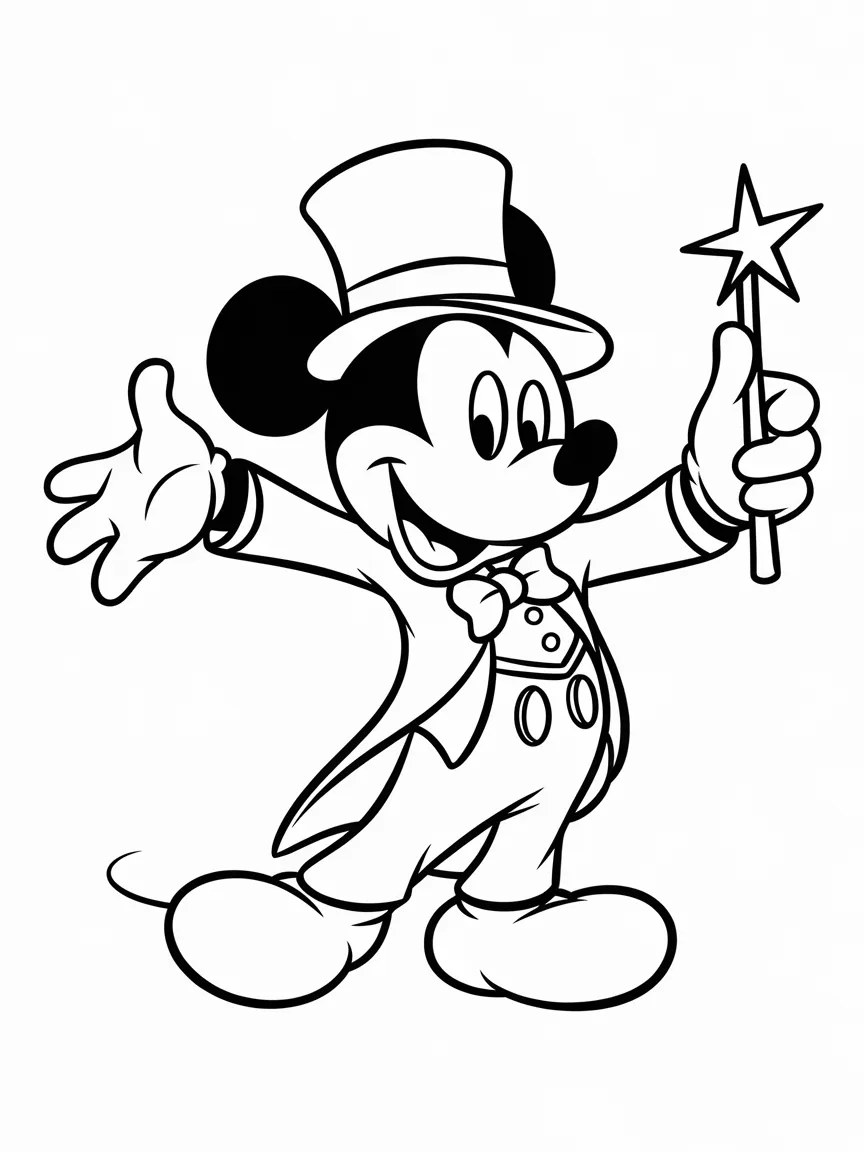 Mickey mouse coloring pages - 1530 | ColoringPagesDesign