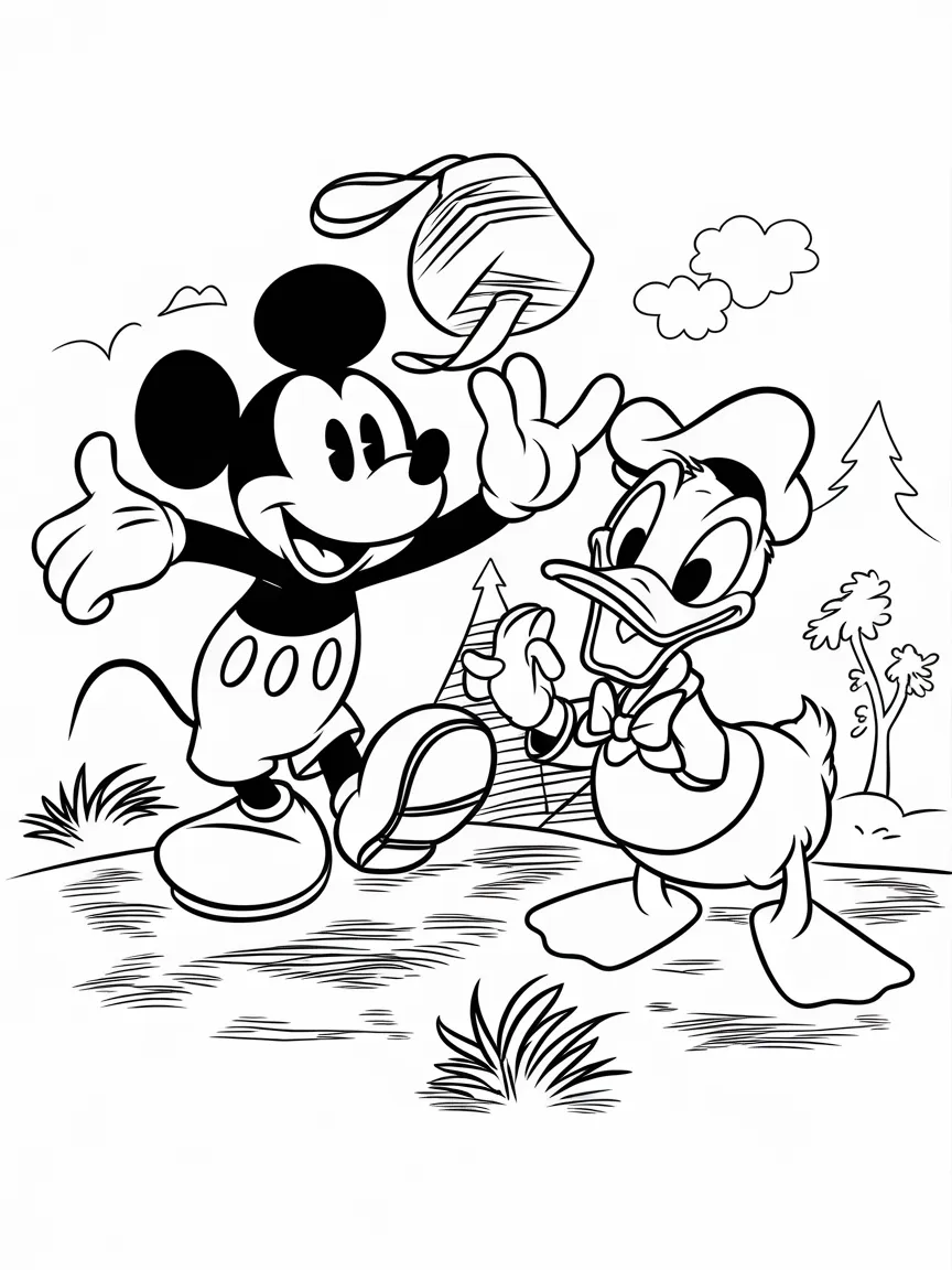 Mickey mouse coloring pages - 1531 | ColoringPagesDesign