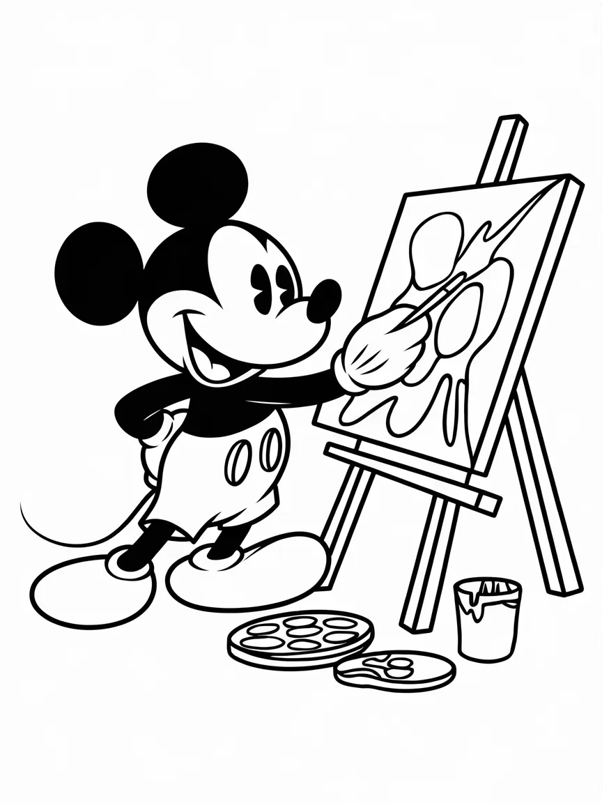 Mickey mouse coloring pages - 1532 | ColoringPagesDesign