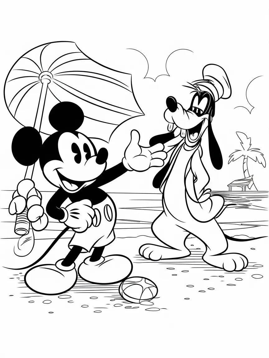 Mickey mouse coloring pages - 1533 | ColoringPagesDesign