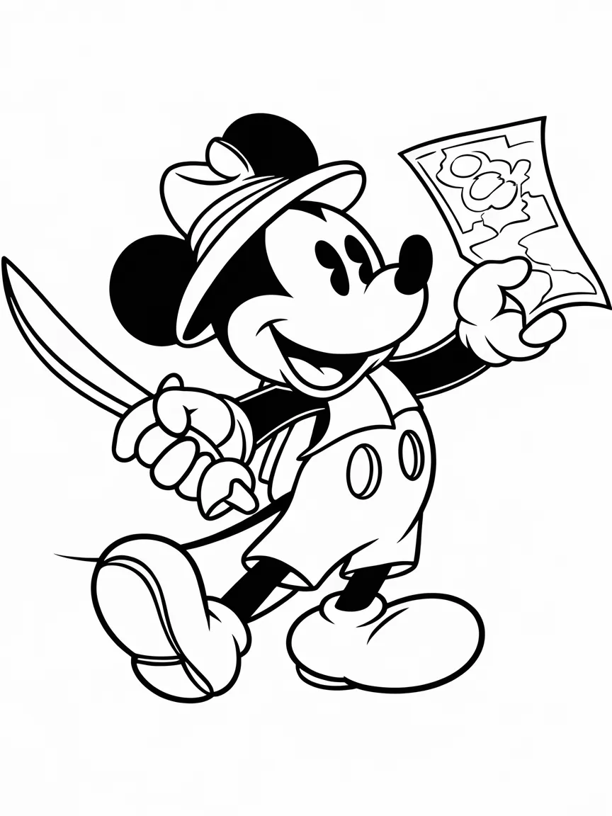 Mickey mouse coloring pages - 1535 | ColoringPagesDesign