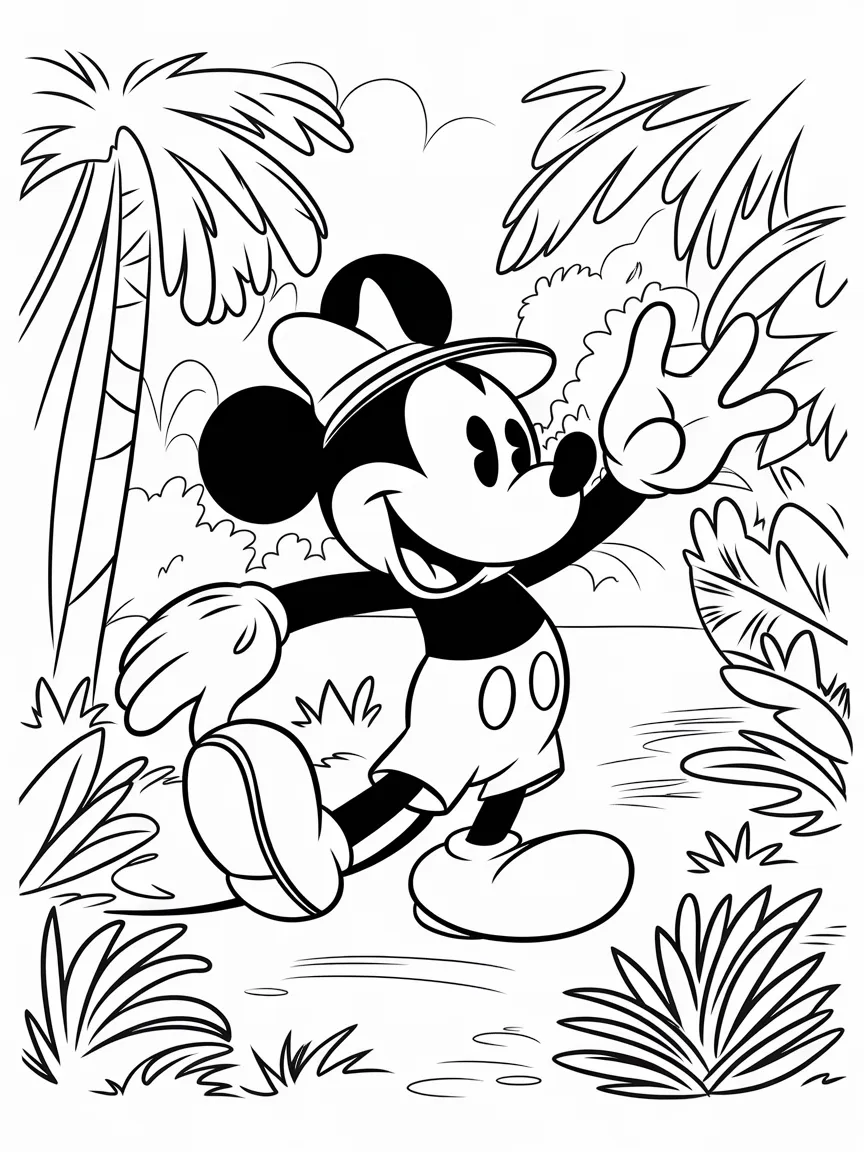 Mickey mouse coloring pages - 1538 | ColoringPagesDesign