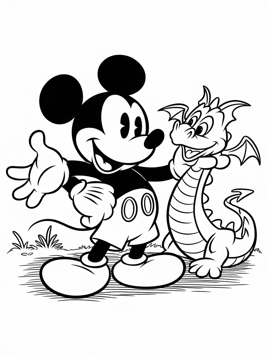 Mickey mouse coloring pages - 1539 | ColoringPagesDesign