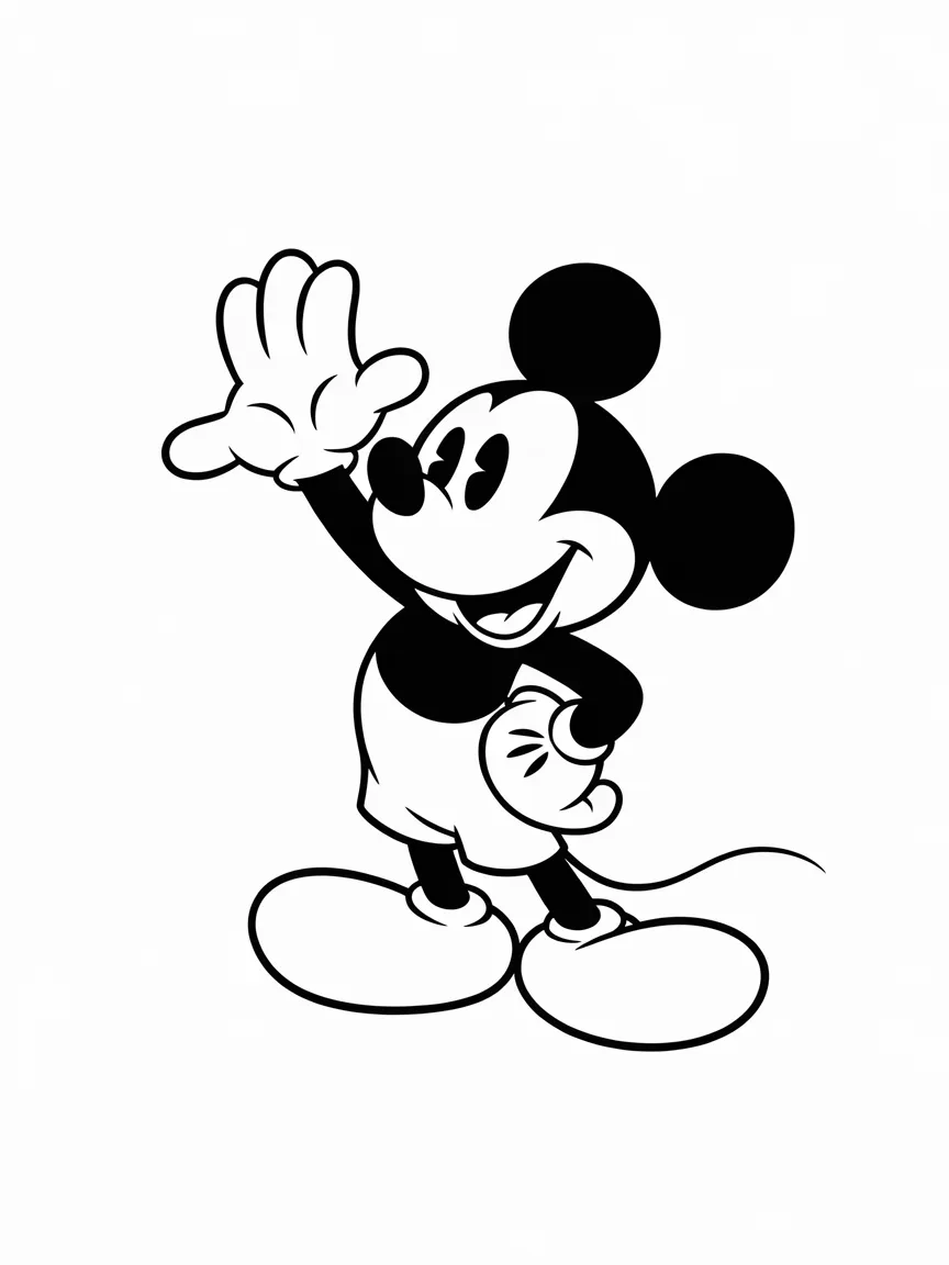 Mickey mouse coloring pages - 2285 | ColoringPagesDesign