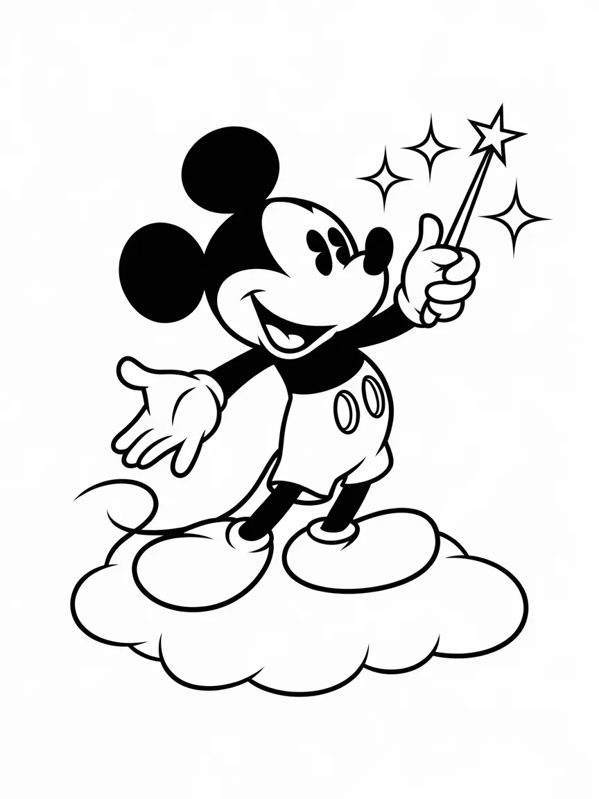 Mickey mouse coloring pages - 2288 | ColoringPagesDesign