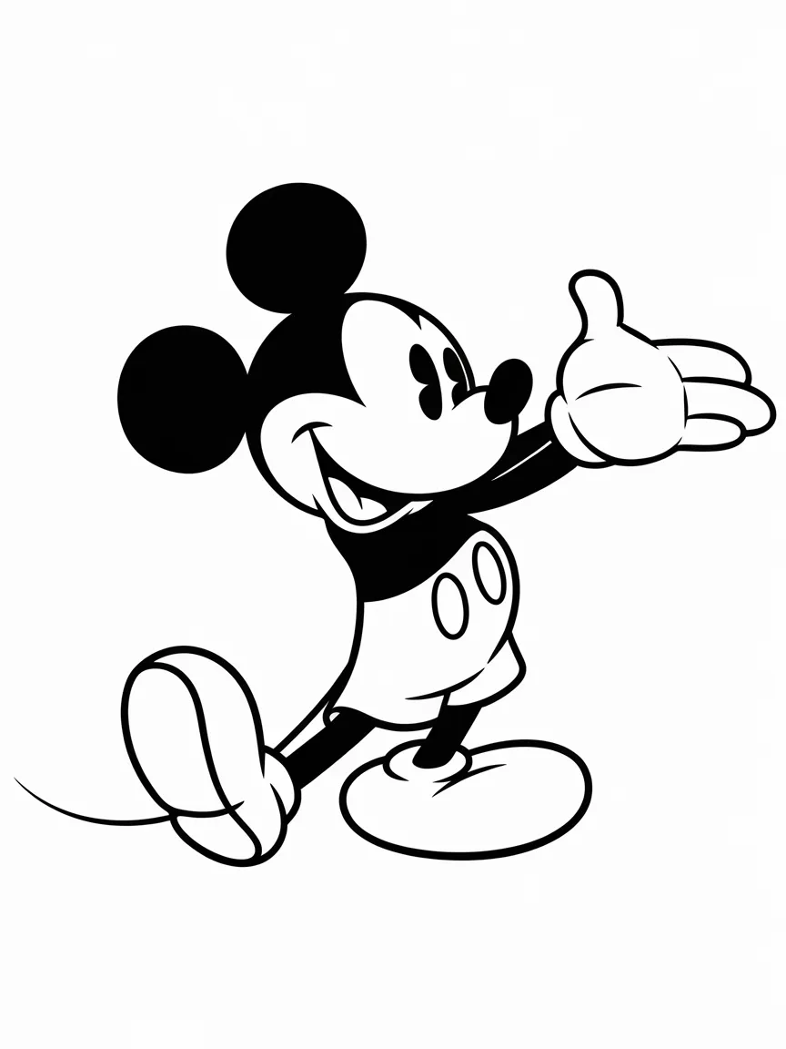 Mickey mouse coloring pages - 2289 | ColoringPagesDesign