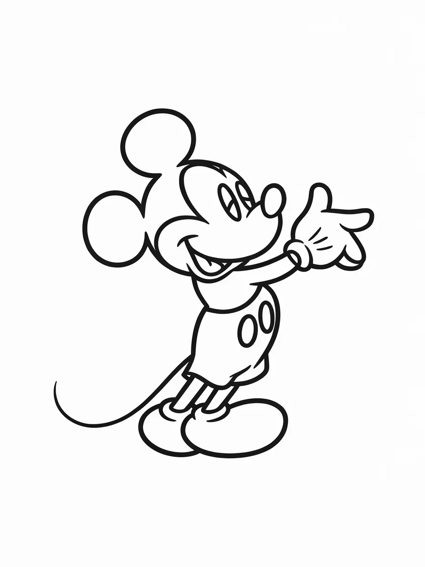 Mickey mouse coloring pages - 2292 | ColoringPagesDesign