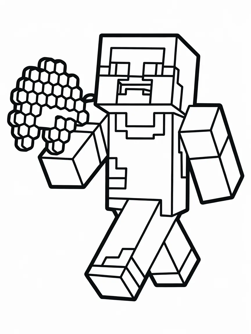 Minecraft coloring pages - 306 | ColoringPagesDesign