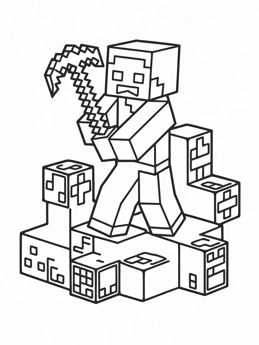 Minecraft coloring pages - 1662 | ColoringPagesDesign