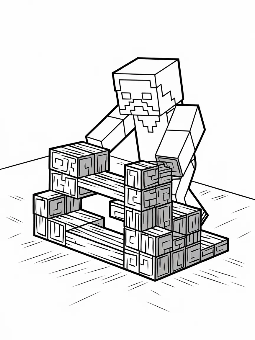 Minecraft coloring pages - 1664 | ColoringPagesDesign