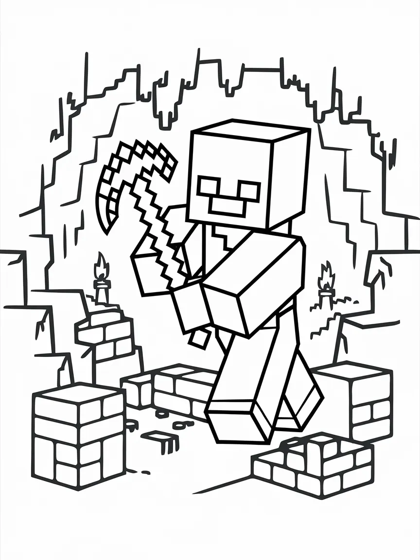 Minecraft coloring pages - 1667 | ColoringPagesDesign