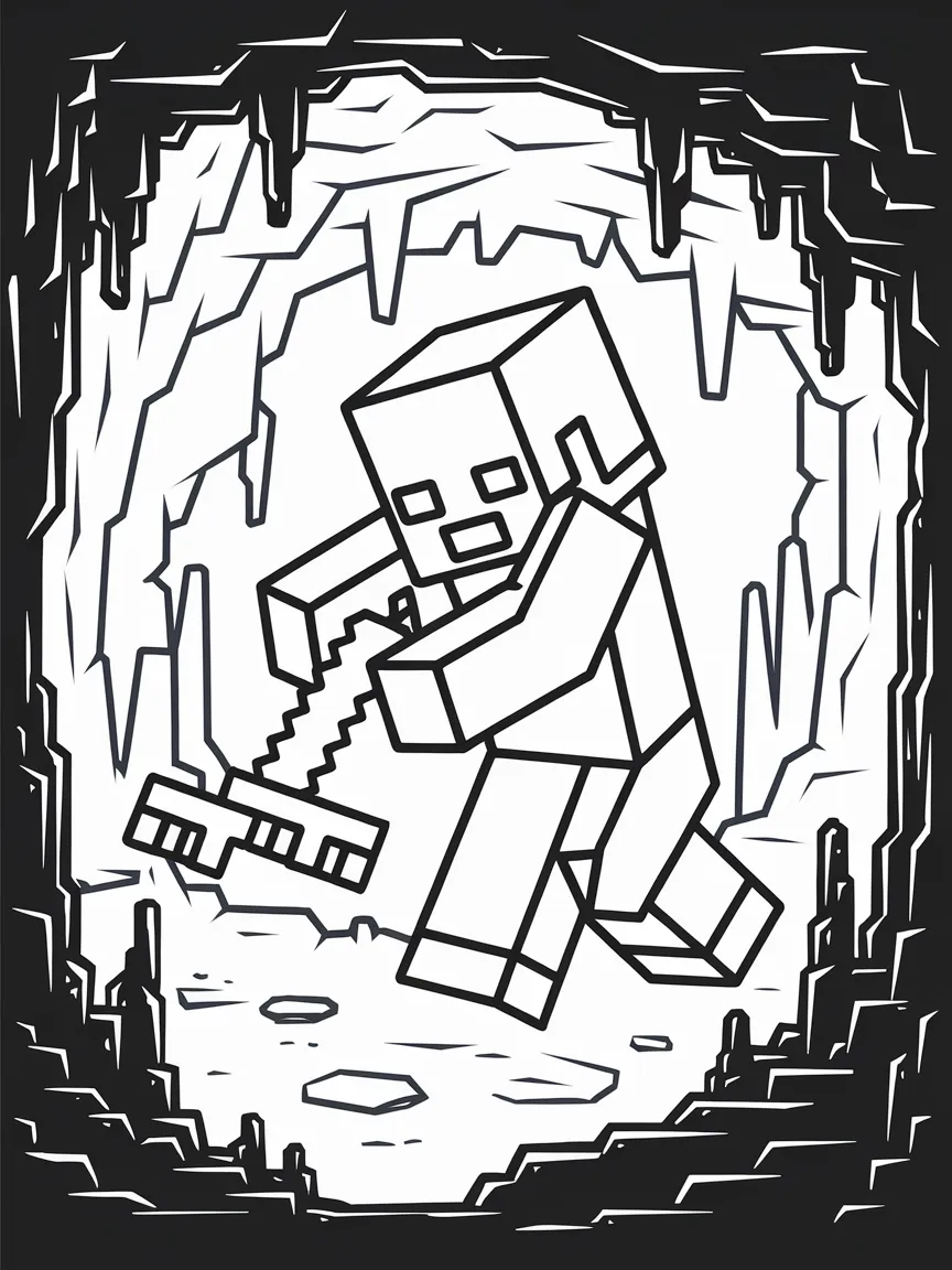 Minecraft coloring pages - 1668 | ColoringPagesDesign