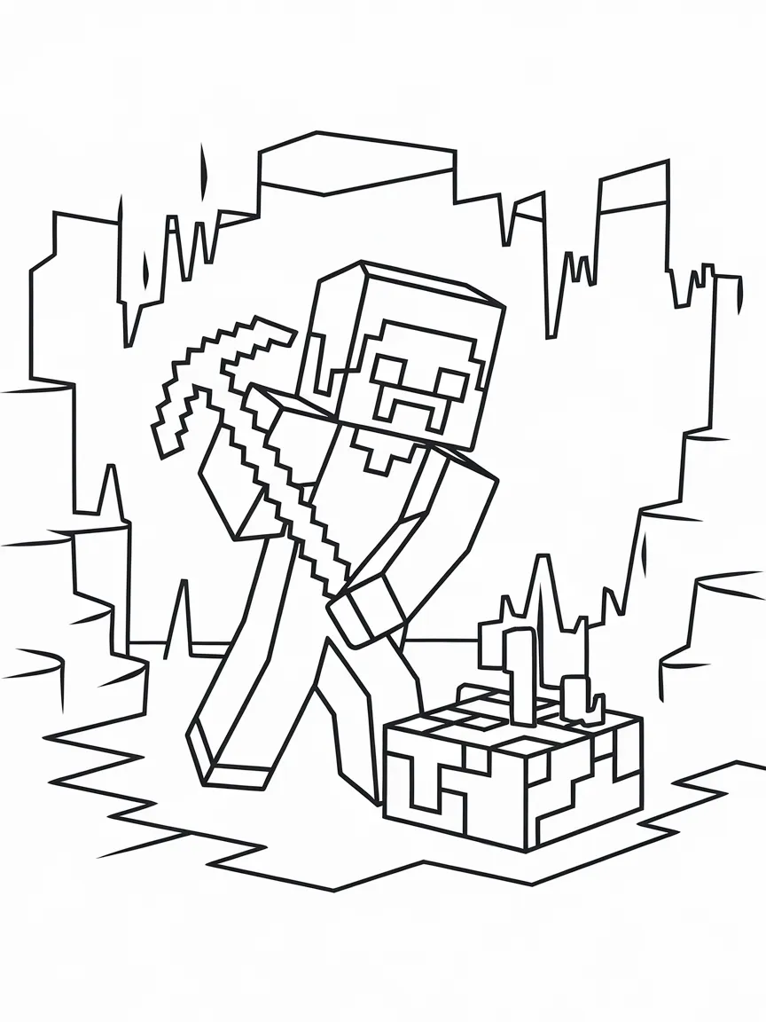 Minecraft coloring pages - 2222 | ColoringPagesDesign