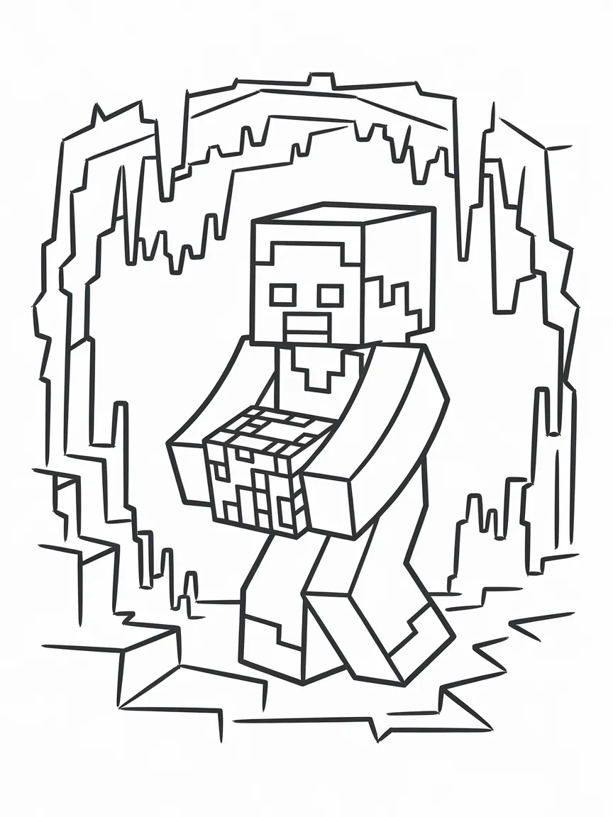 Minecraft coloring pages - 2226 | ColoringPagesDesign