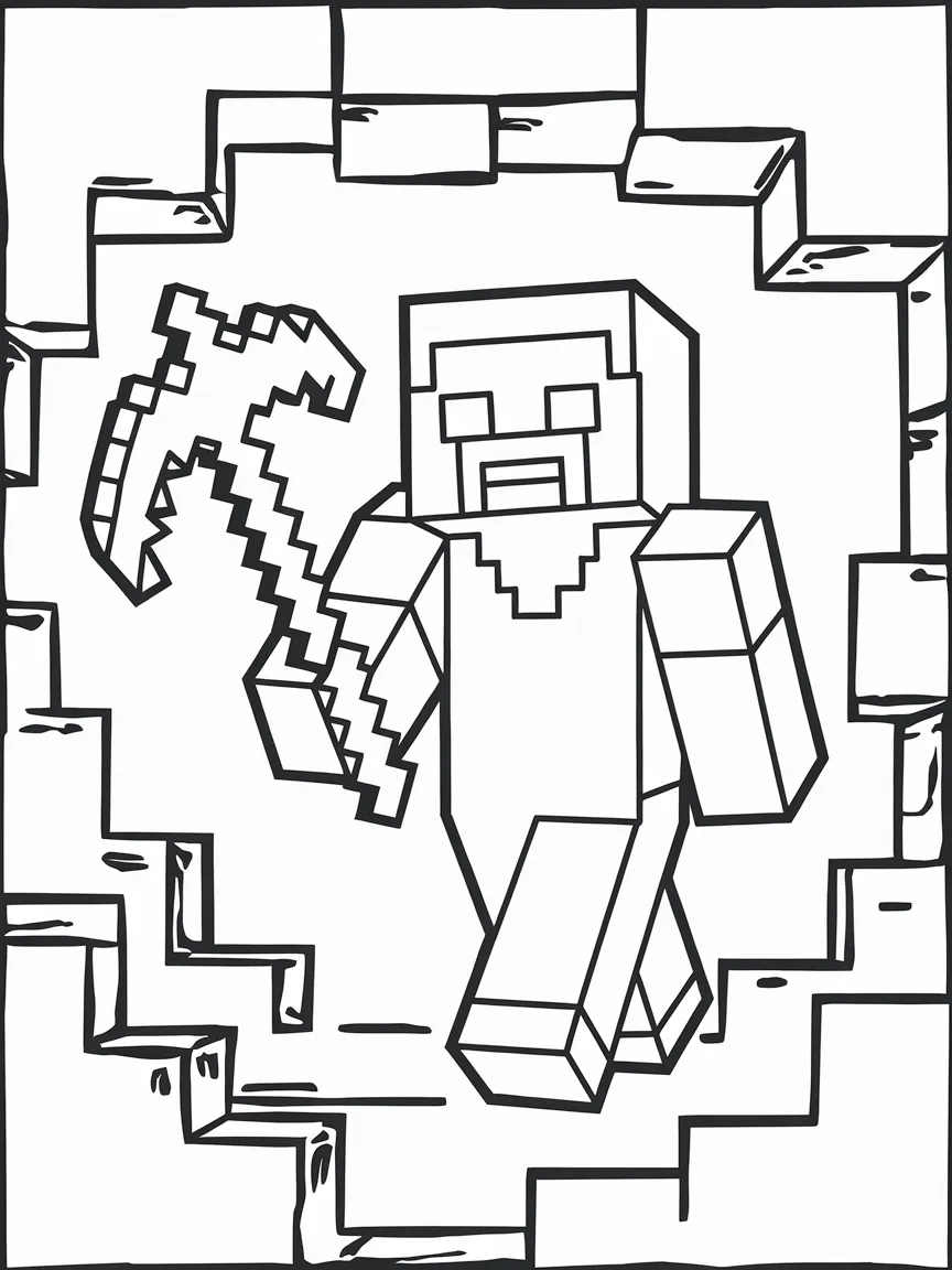 Minecraft coloring pages - 2227 | ColoringPagesDesign