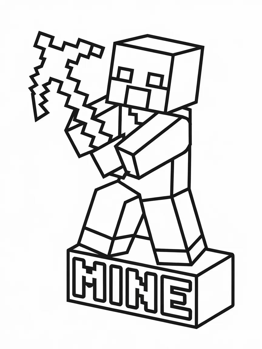 Minecraft coloring pages - 2228 | ColoringPagesDesign