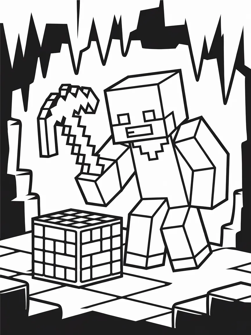 Minecraft coloring pages - 2229 | ColoringPagesDesign