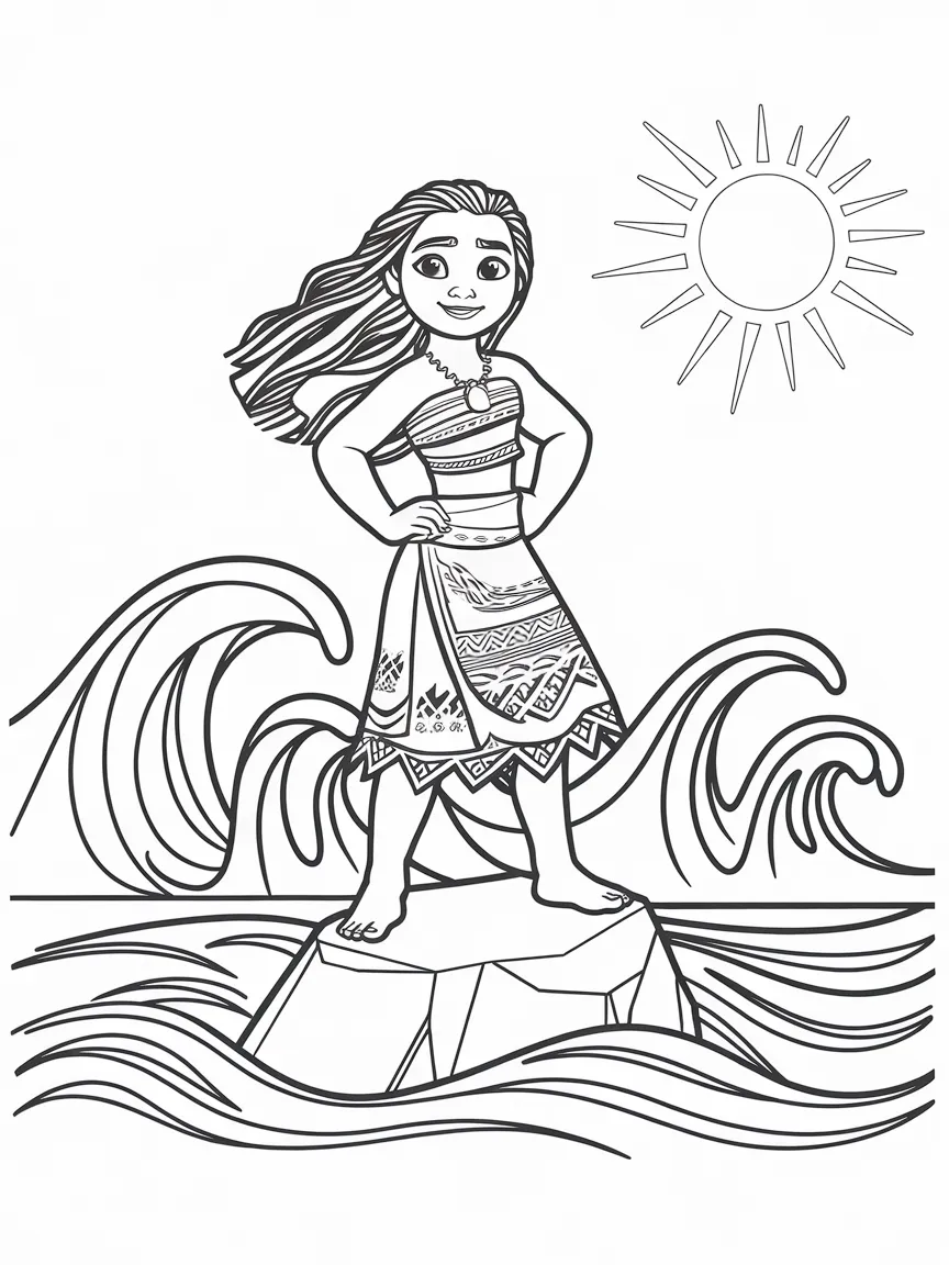 Moana coloring pages - 2323 | ColoringPagesDesign