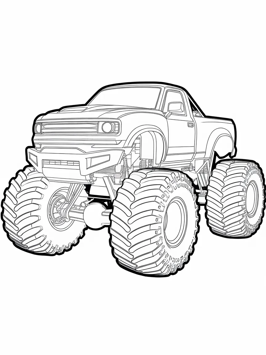 Monster truck coloring pages - 677 | ColoringPagesDesign