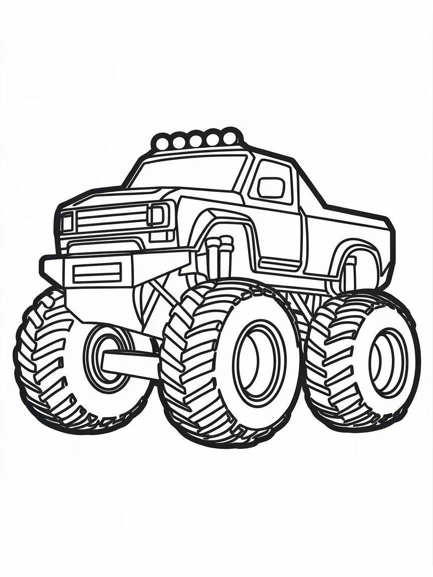 Monster truck coloring pages - 679 | ColoringPagesDesign