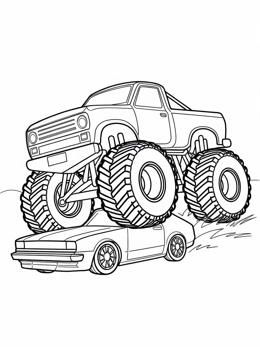 Monster truck coloring pages - 1624 | ColoringPagesDesign