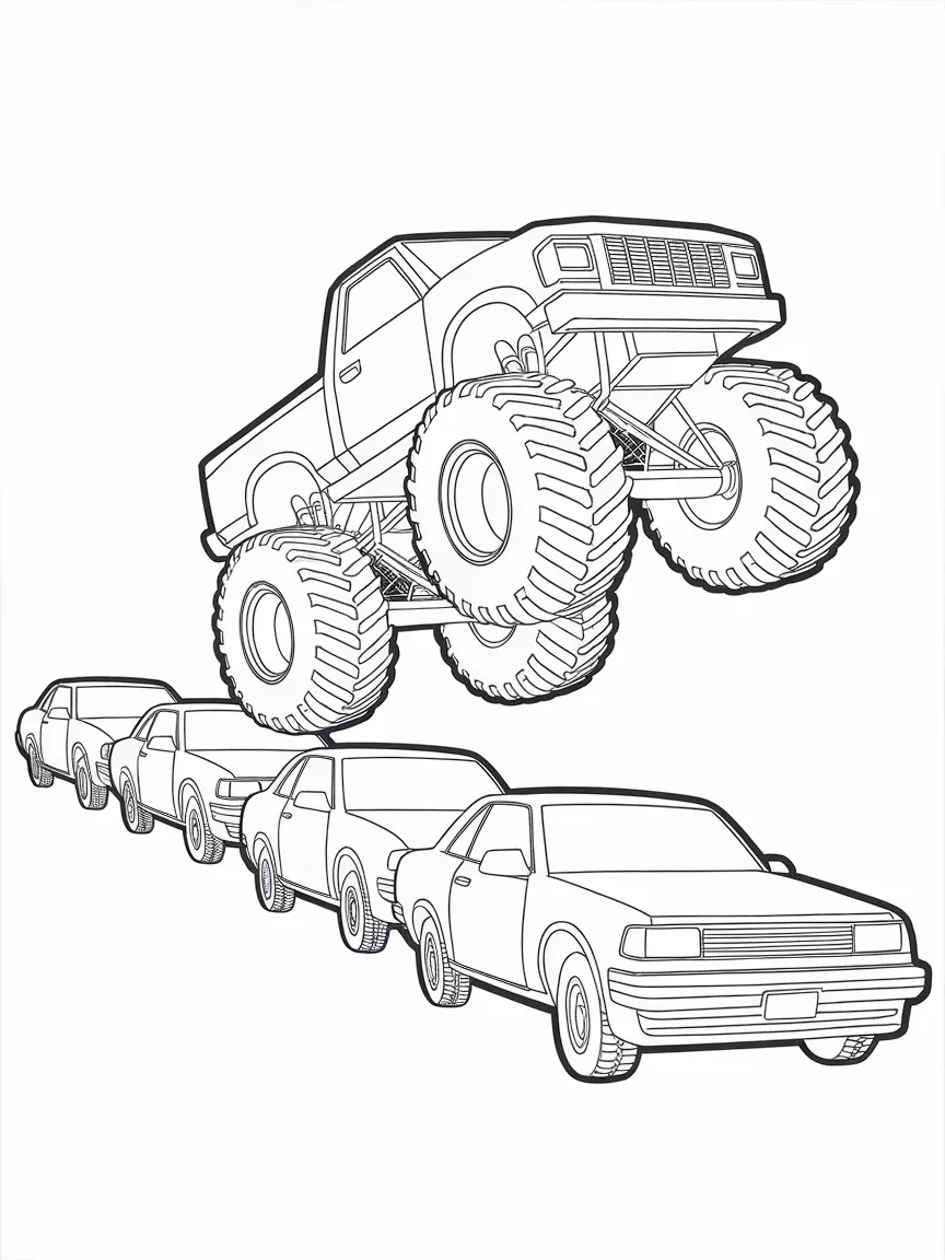 Monster truck coloring pages - 1629 | ColoringPagesDesign