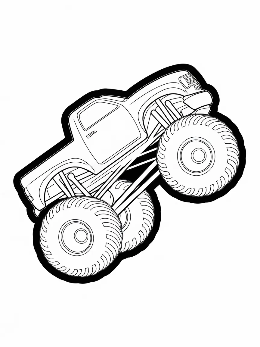 Monster truck coloring pages - 1631 | ColoringPagesDesign