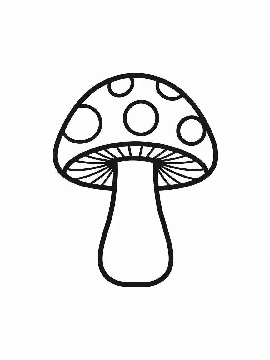 Mushroom coloring pages - 926 | ColoringPagesDesign