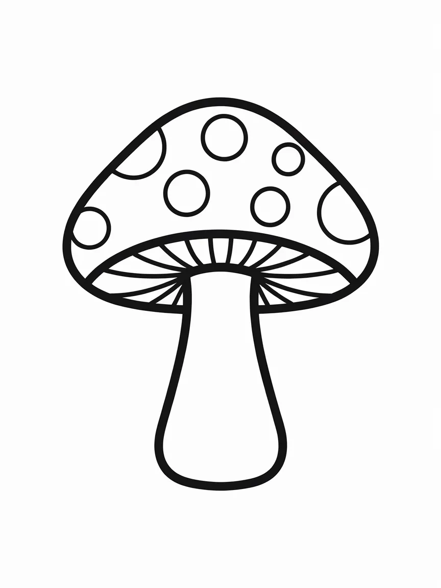 Mushroom coloring pages - 929 | ColoringPagesDesign