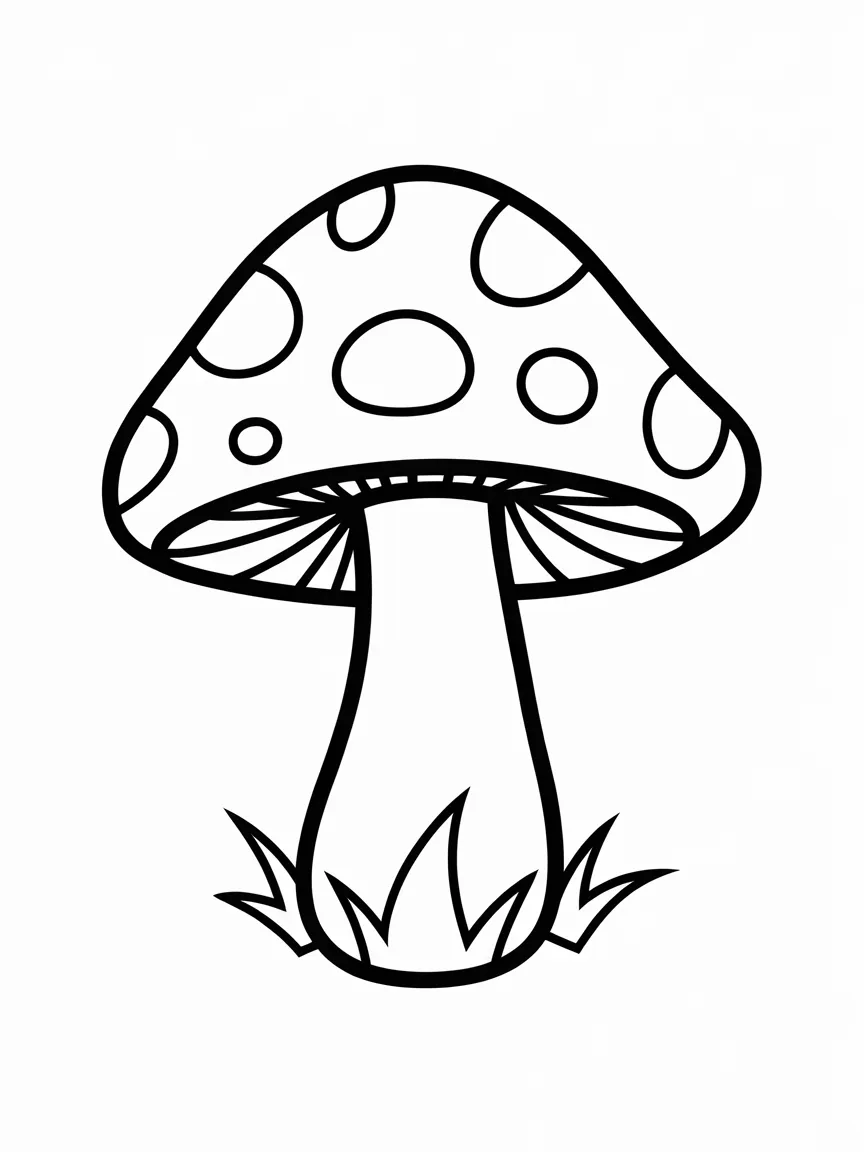 Mushroom coloring pages - 930 | ColoringPagesDesign