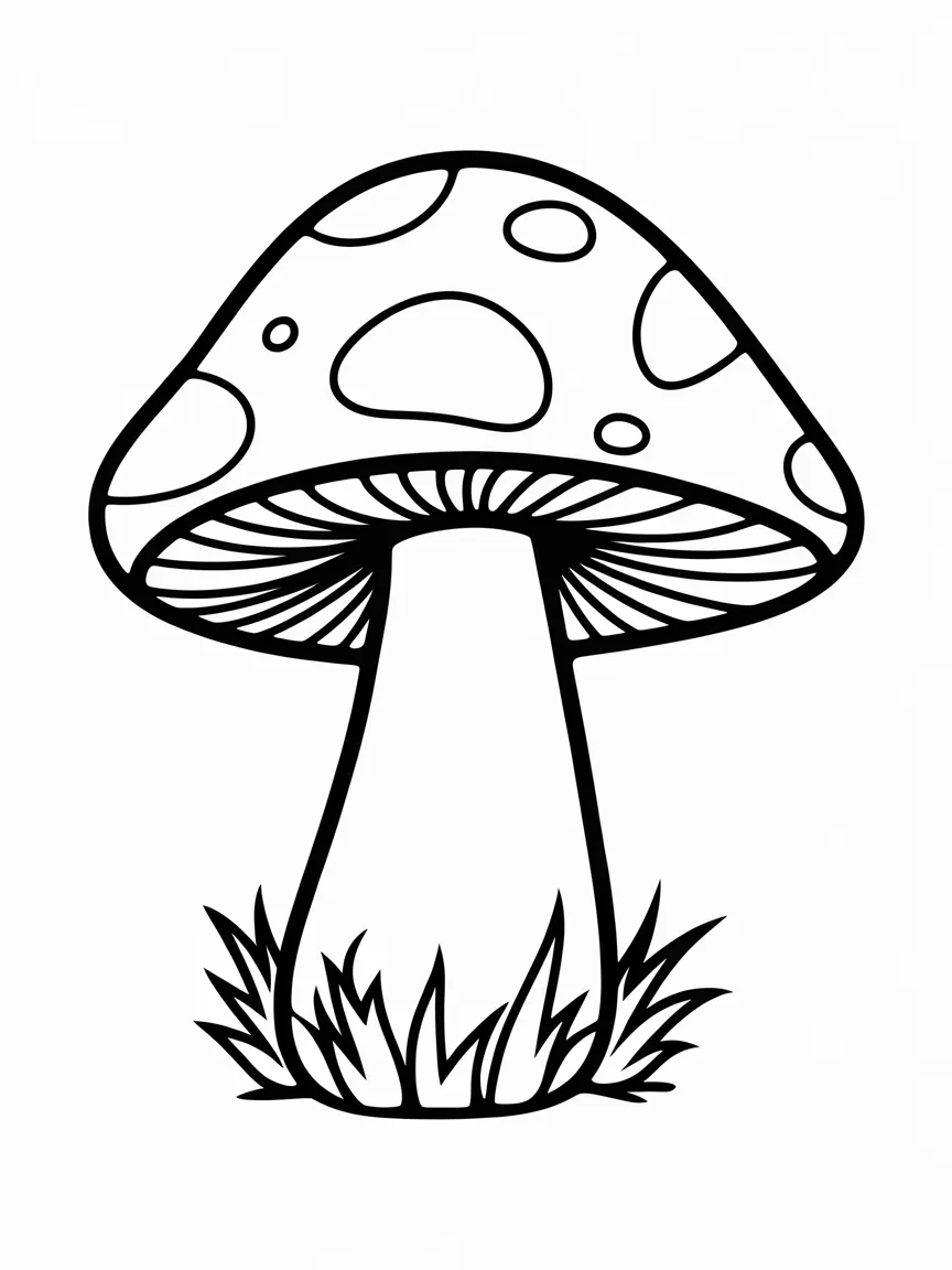 Mushroom coloring pages - 931 | ColoringPagesDesign