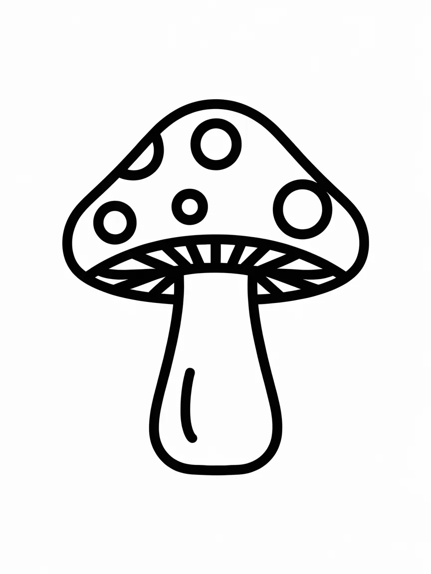 Mushroom coloring pages - 932 | ColoringPagesDesign