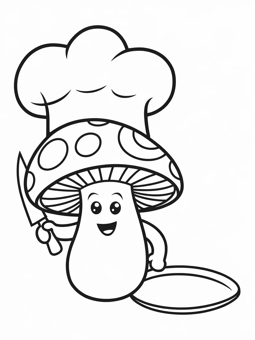 Mushroom coloring pages - 1901 | ColoringPagesDesign