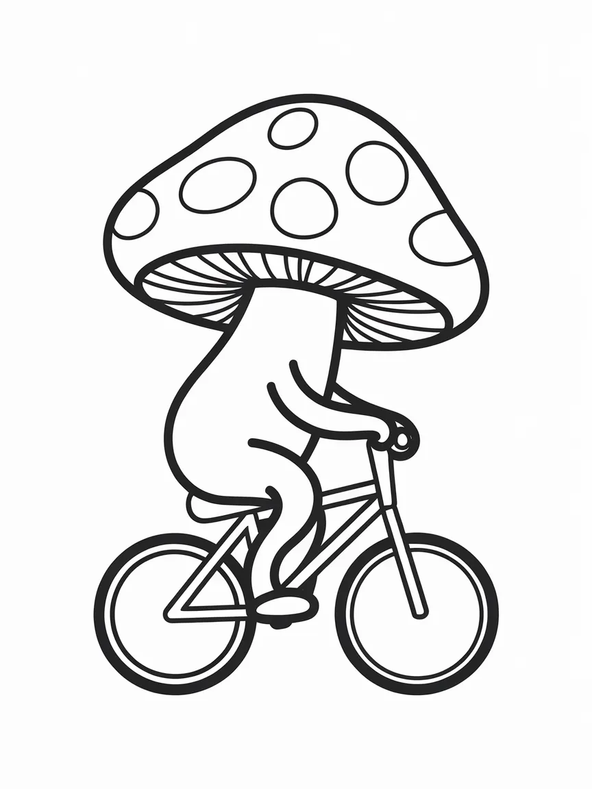 Mushroom coloring pages - 1902 | ColoringPagesDesign