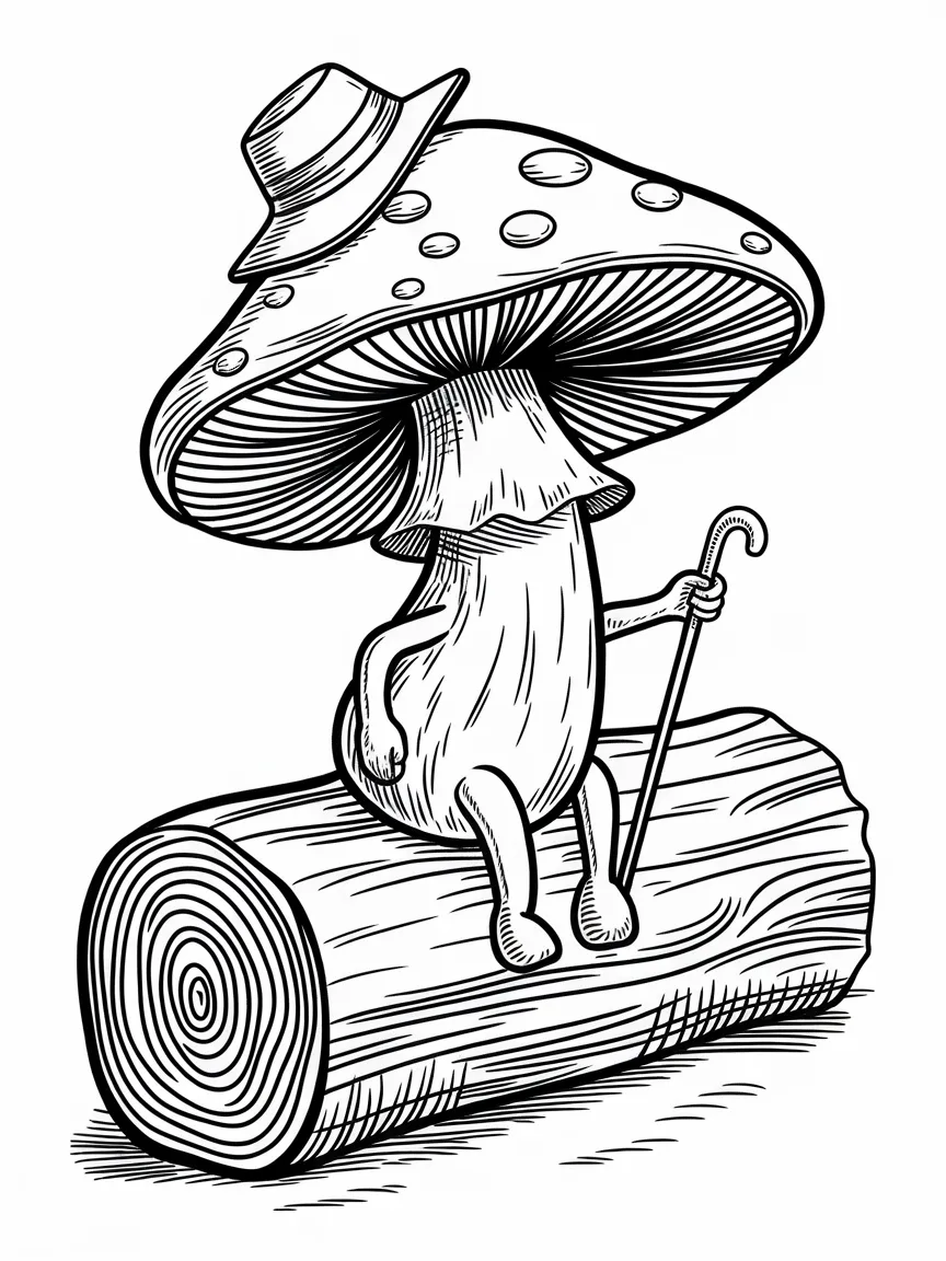 Mushroom coloring pages - 1903 | ColoringPagesDesign