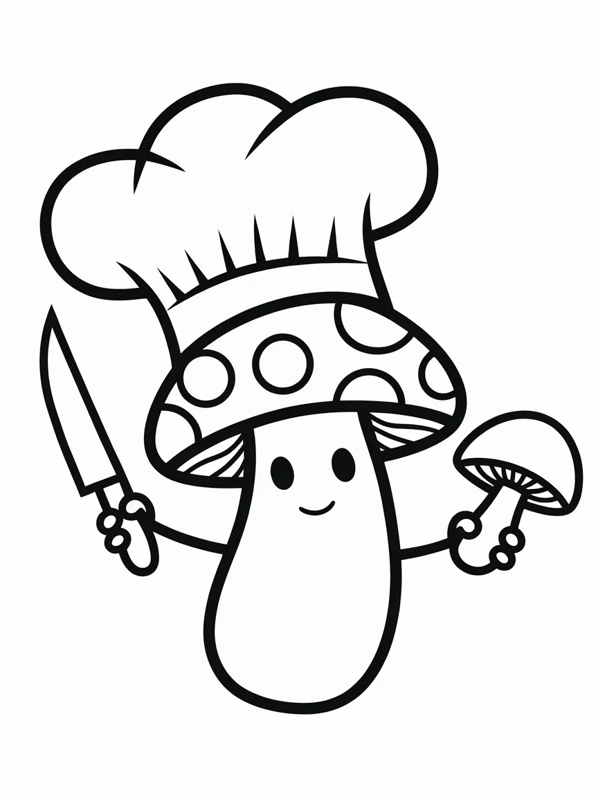 Mushroom coloring pages - 1905 | ColoringPagesDesign