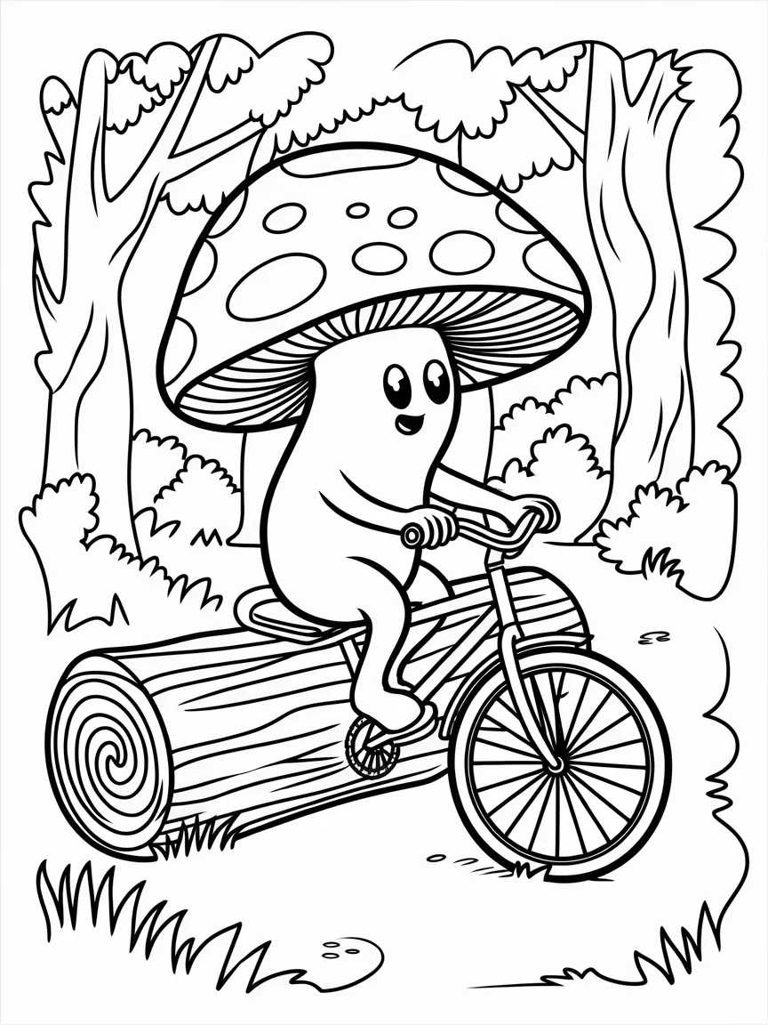 Mushroom coloring pages - 1910 | ColoringPagesDesign