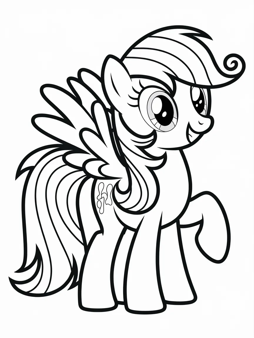 Horse coloring pages - 502 | ColoringPagesDesign