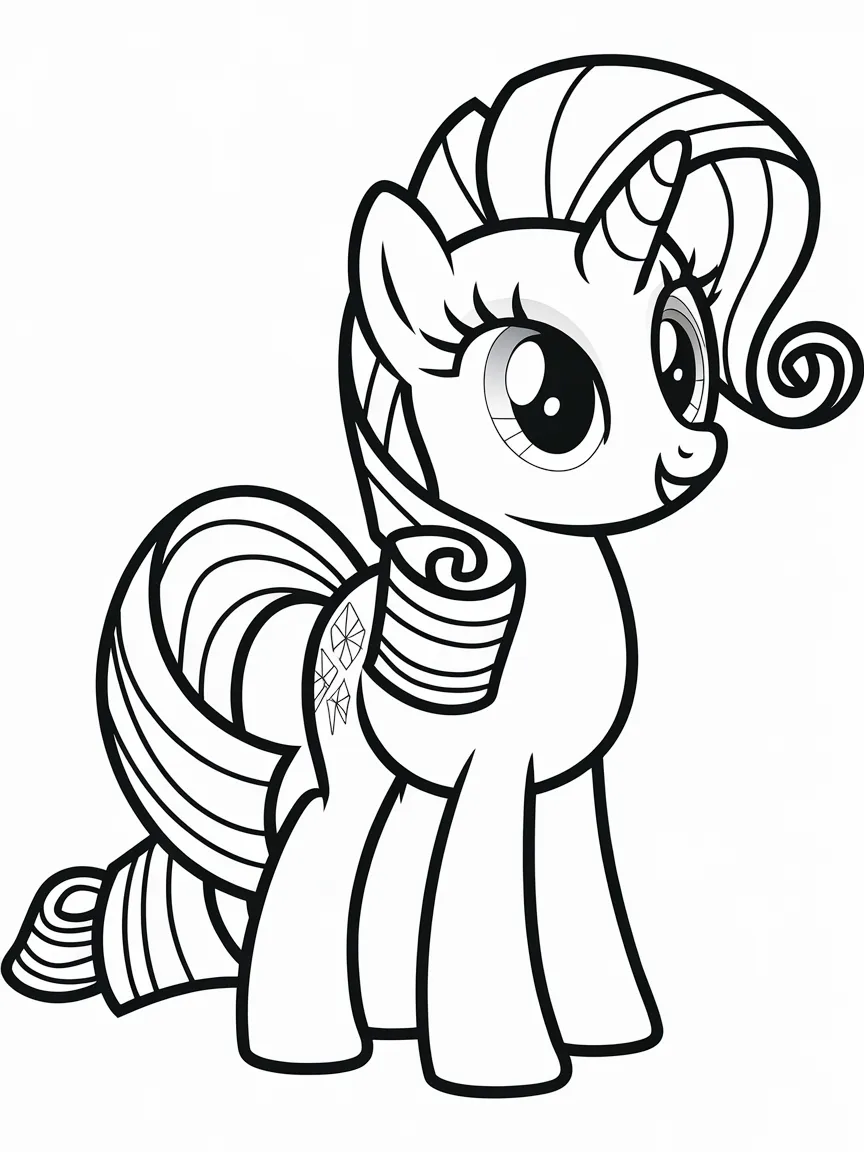 Horse coloring pages - 1494 | ColoringPagesDesign