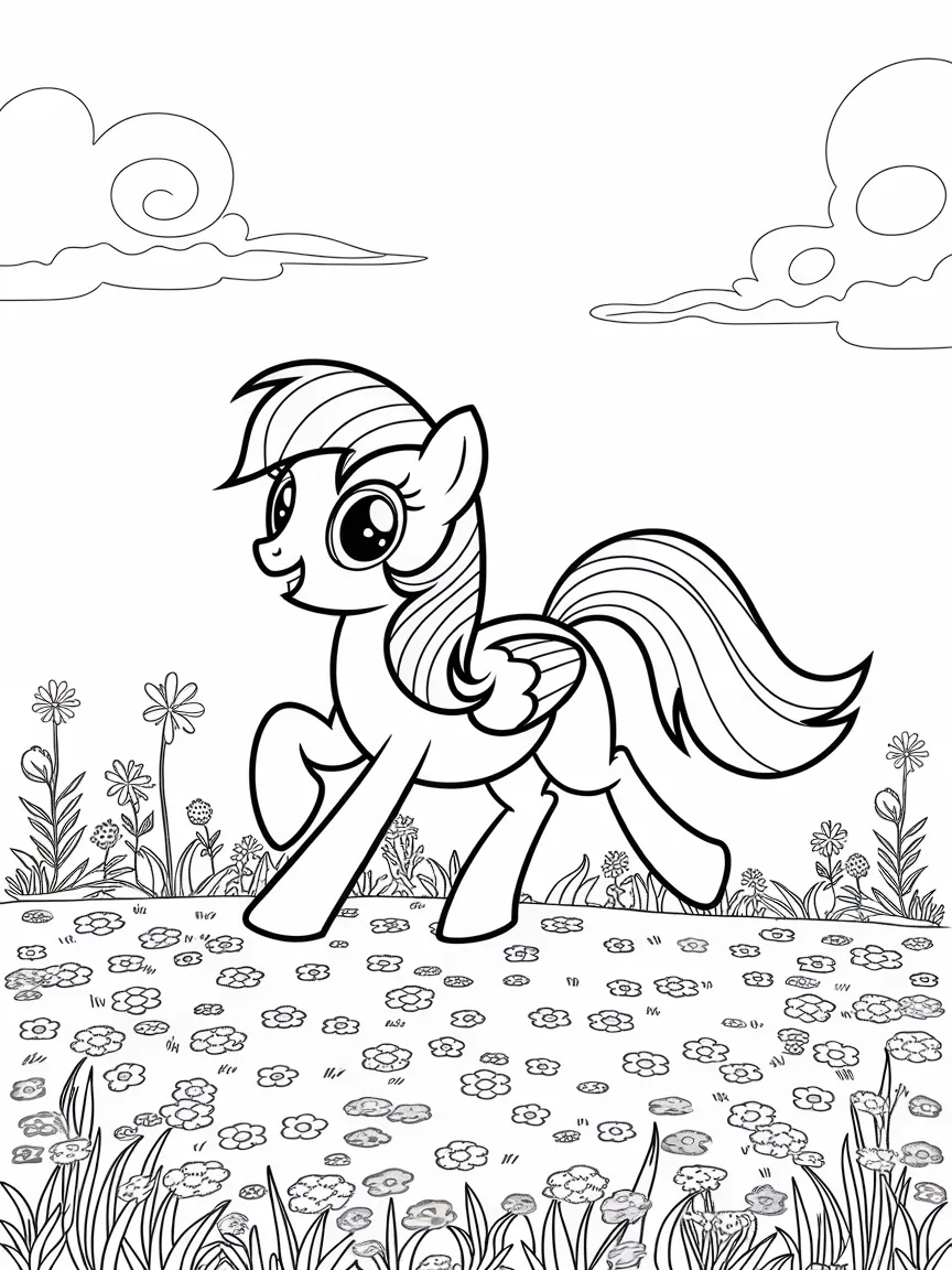 Horse coloring pages - 2258 | ColoringPagesDesign