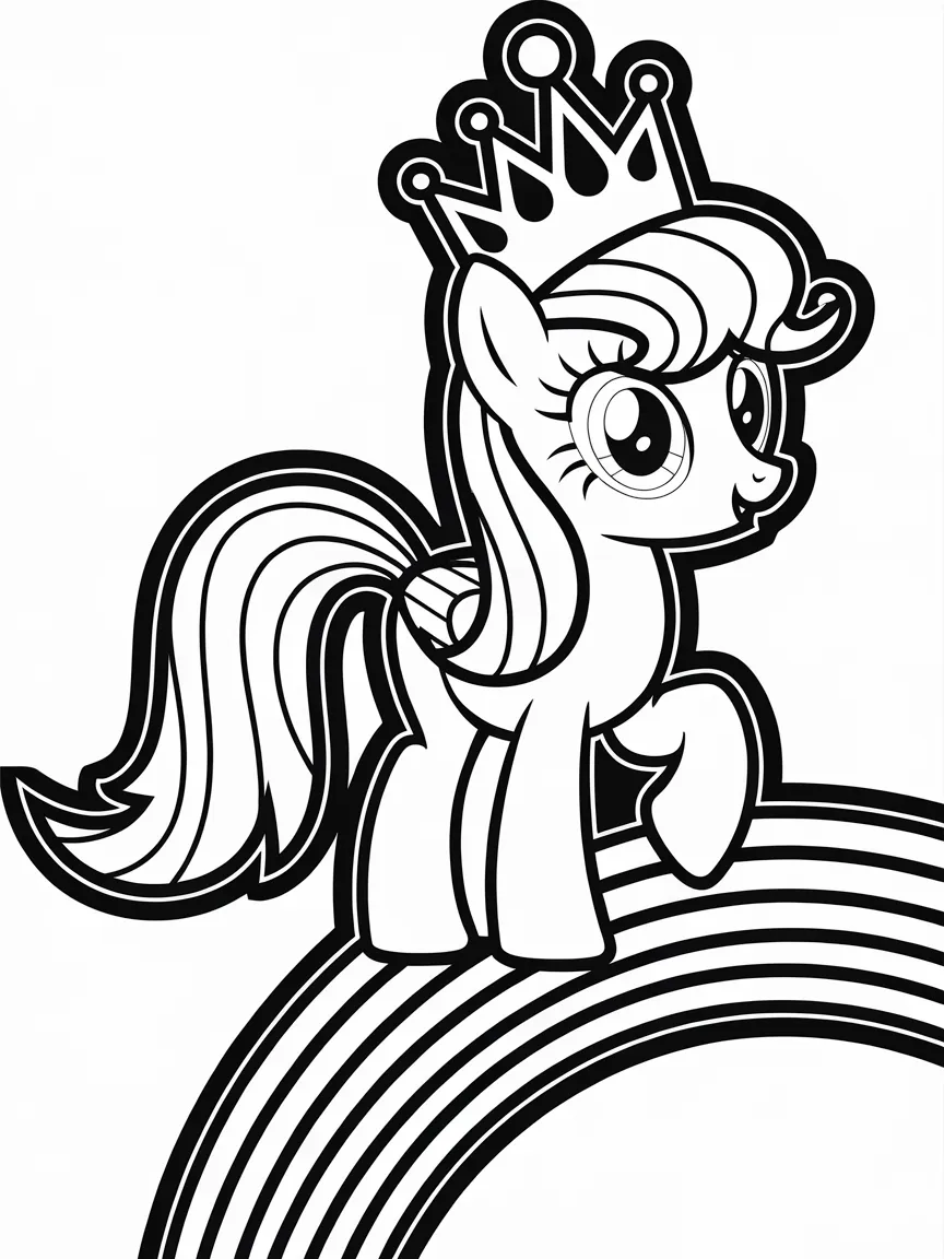 Horse coloring pages - 2260 | ColoringPagesDesign