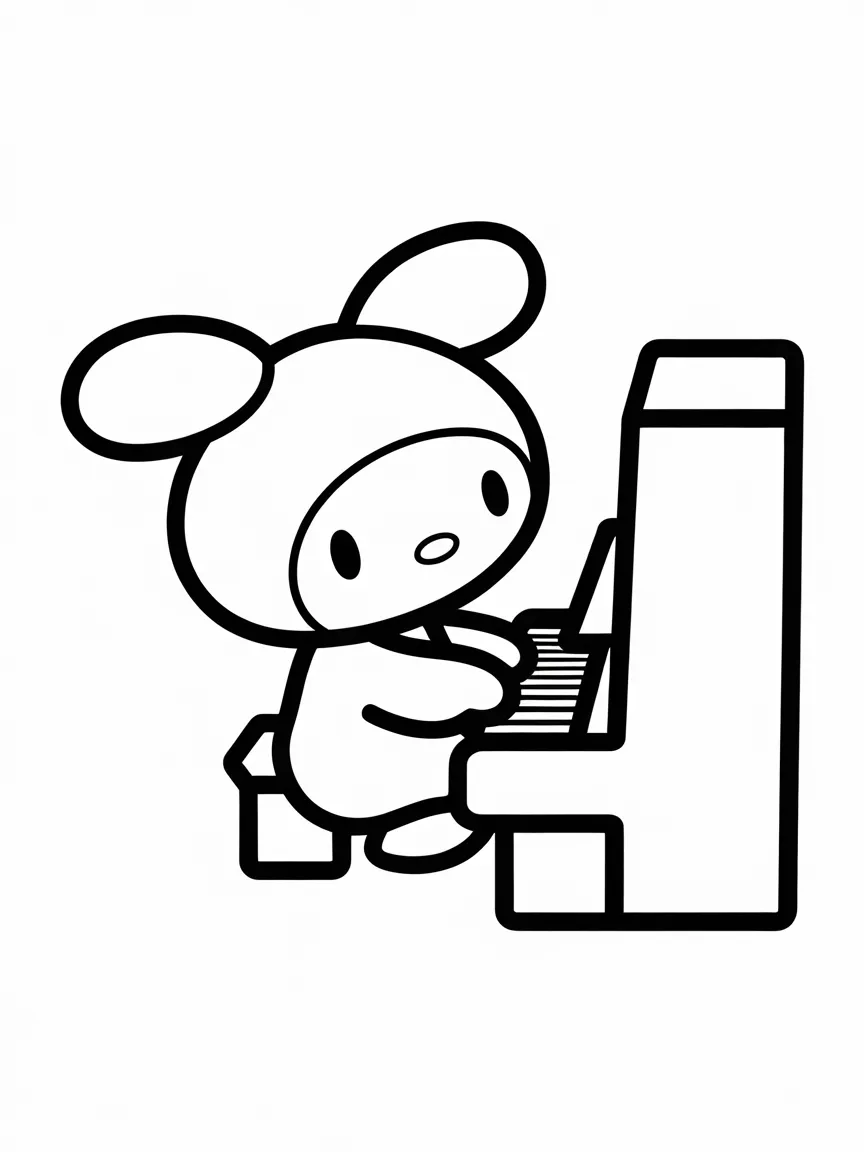 My melody coloring pages - 2563 | ColoringPagesDesign